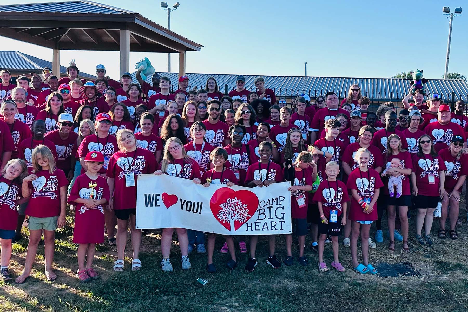 Group photo of entire camp