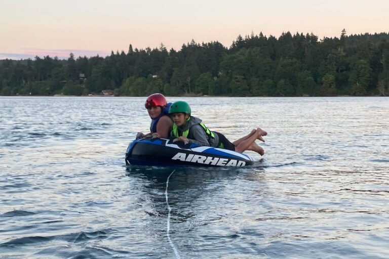 Boys tubing