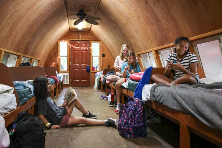 Interior of of longhouse