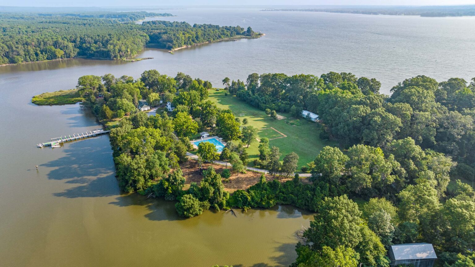 Aerial of Camp St Charles