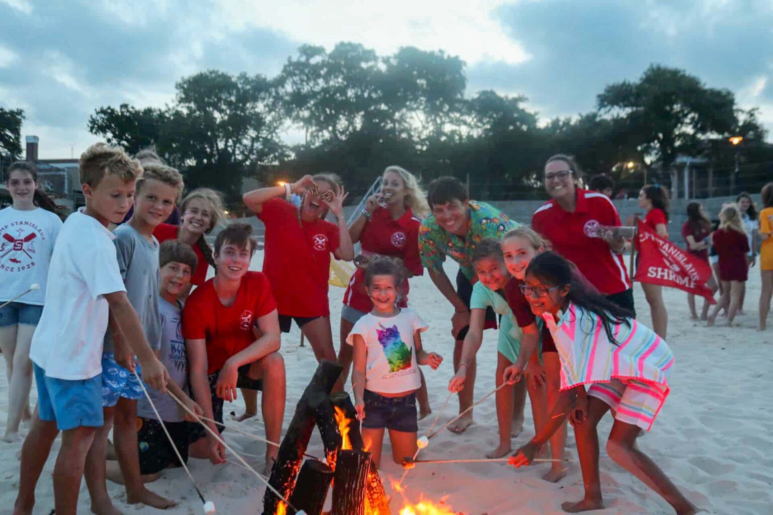 Campfire on the beach