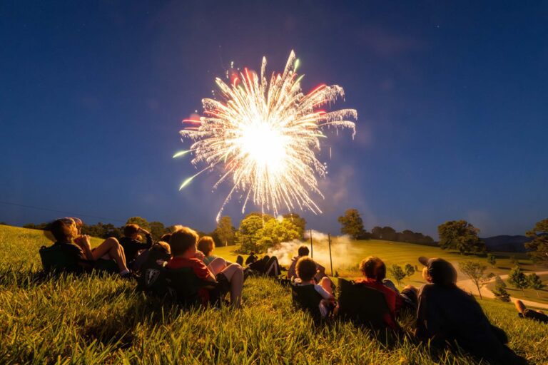 Night time fireworks