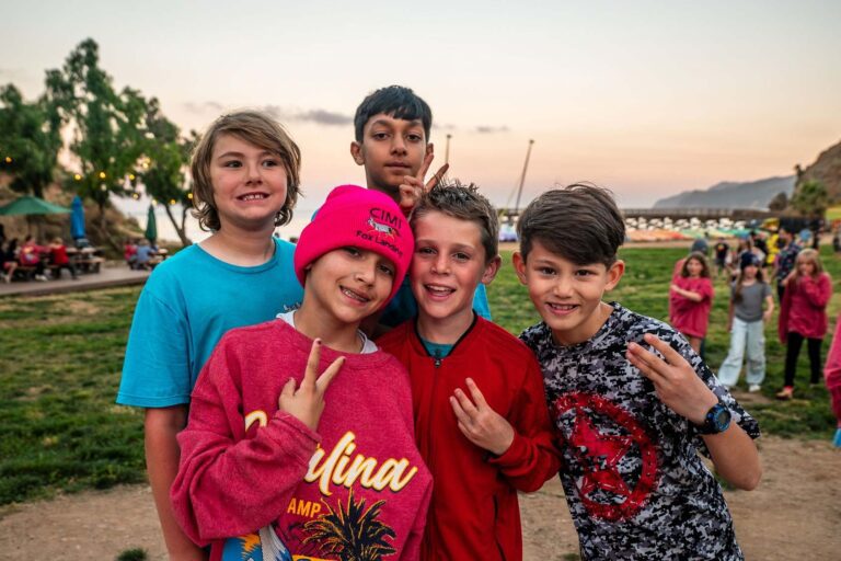 Group of happy boys