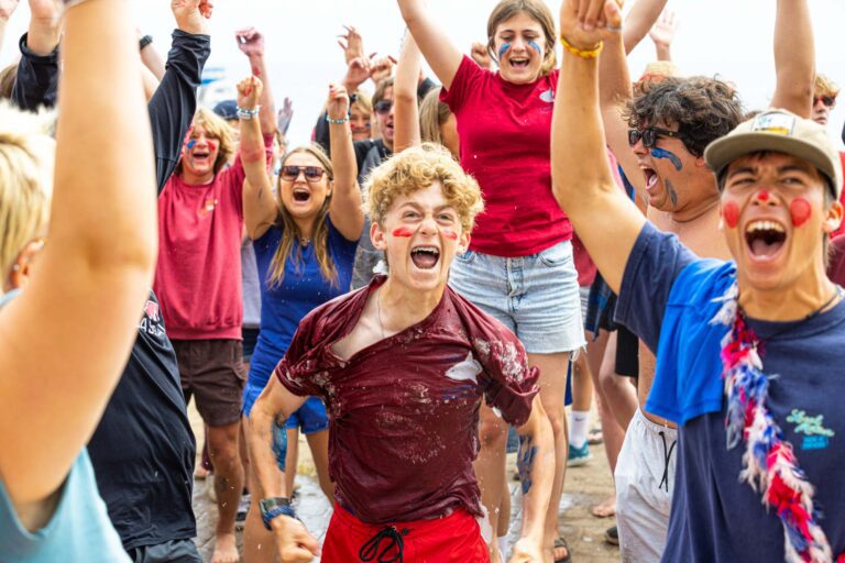 Excited campers