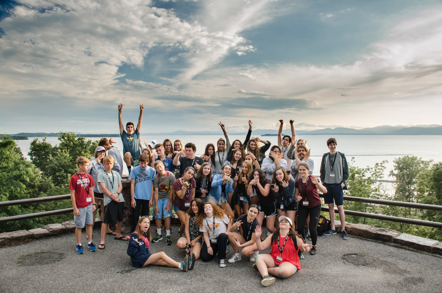 Camp group in Vermont