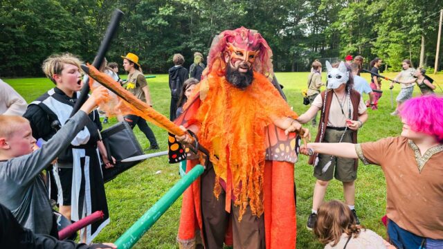 Campers LARPing