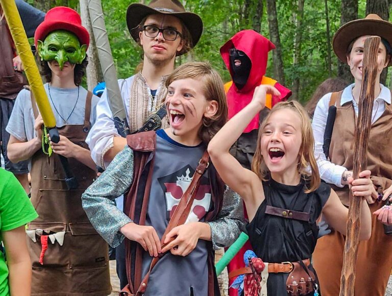 Campers LARPing