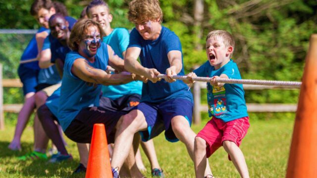 Tug of war team
