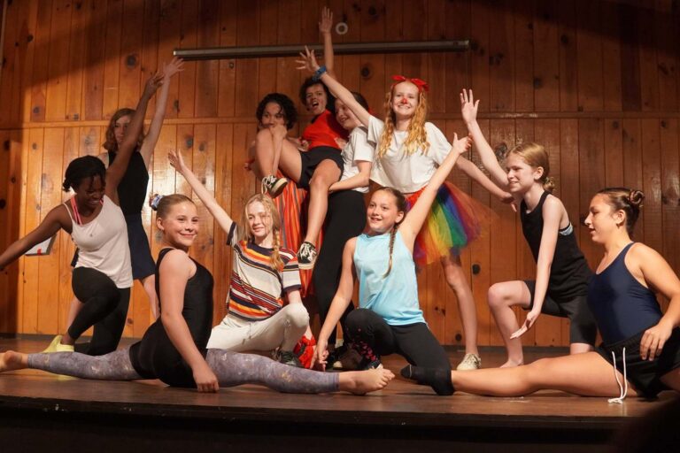 Girls stage performance