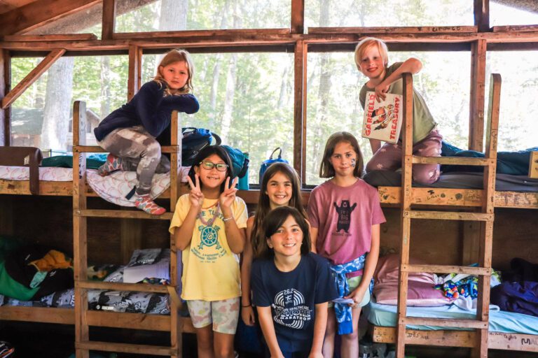 Group inside cabin