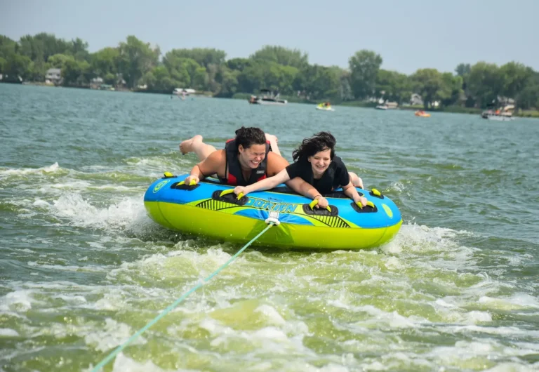 Girls tubing