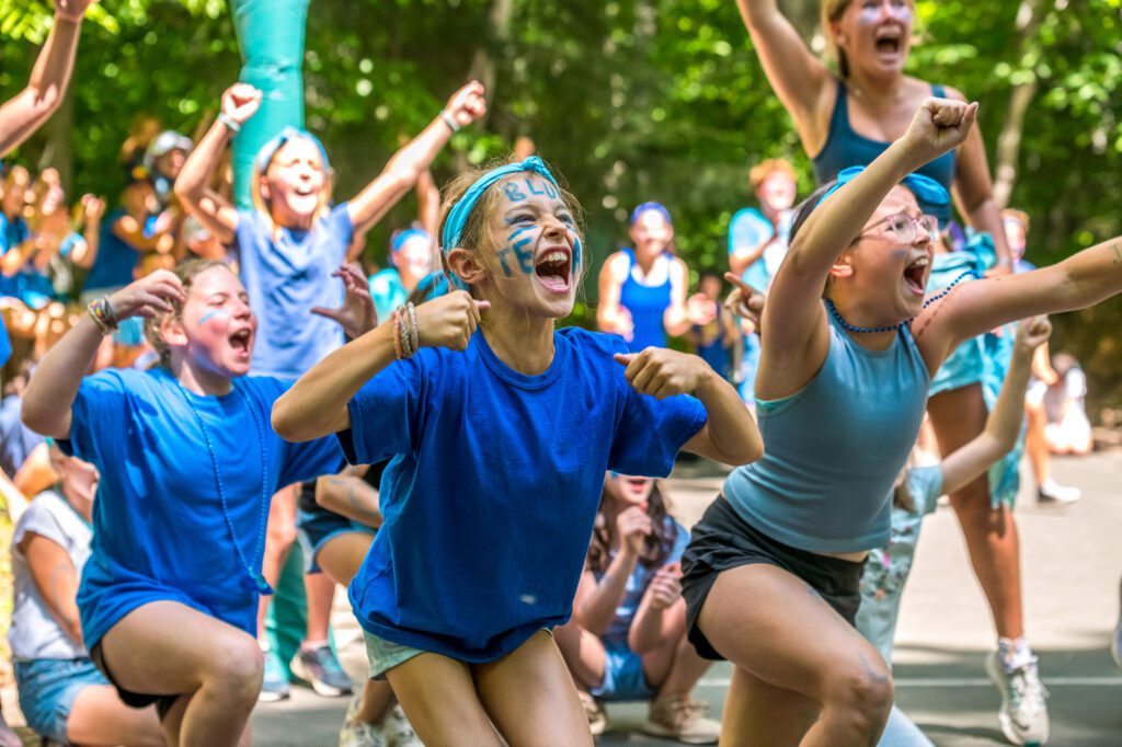 Spirited group at camp