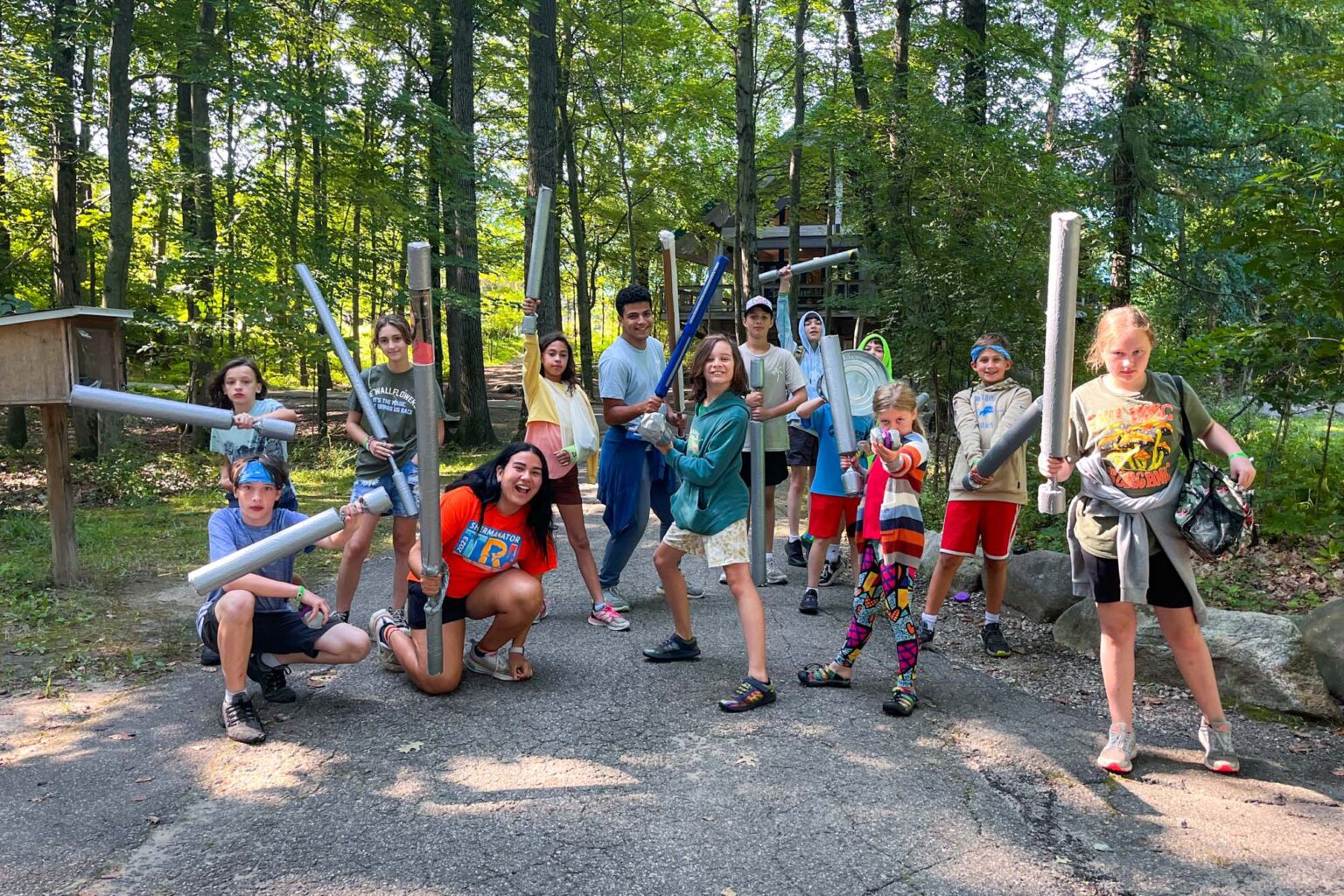 Campers LARPing