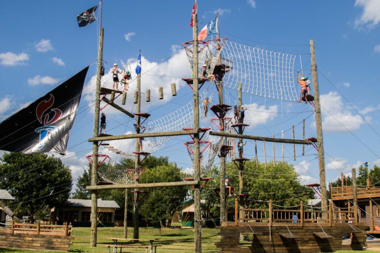 Pirate ship high ropes course