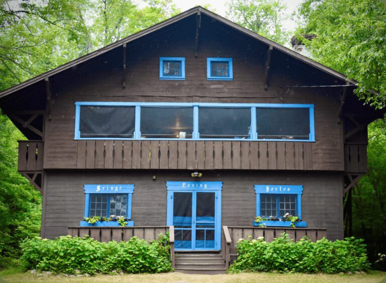 Swiss Chalet-style cabin