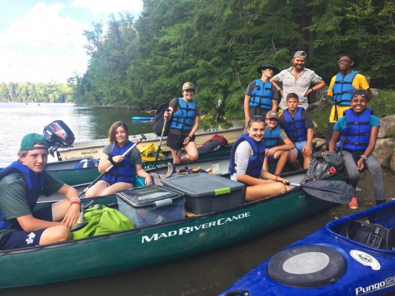 Canoe trip campers