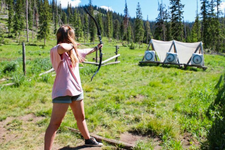 Girl with bow and arrow
