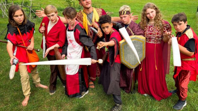 Campers LARPing