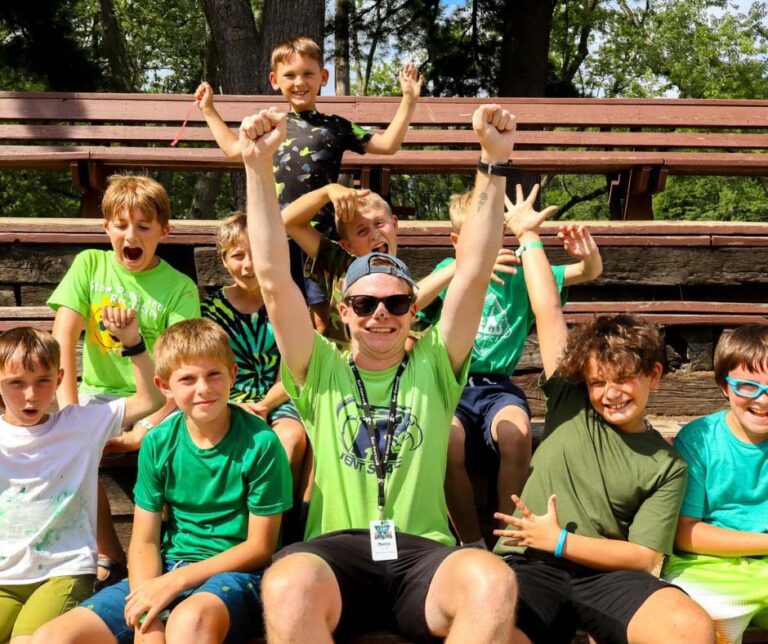 Excited campers