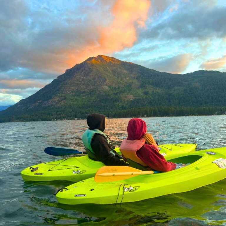 Sunset kayaking