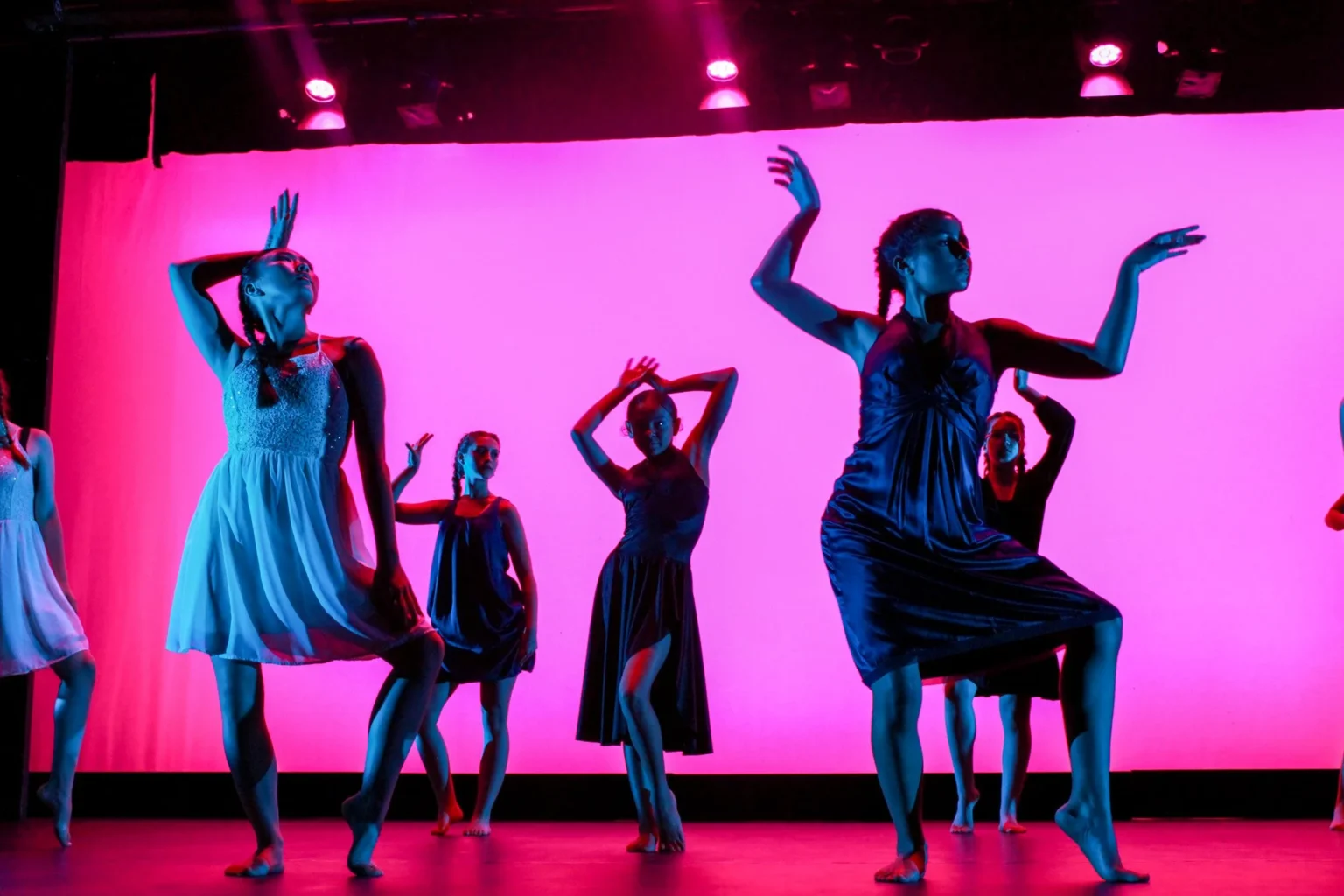 Dance campers performing