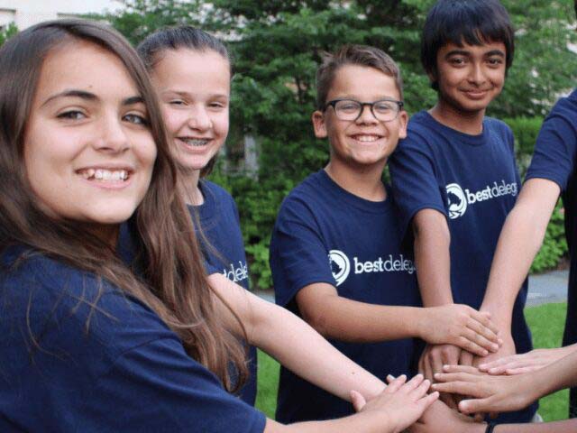 Debate campers smiling